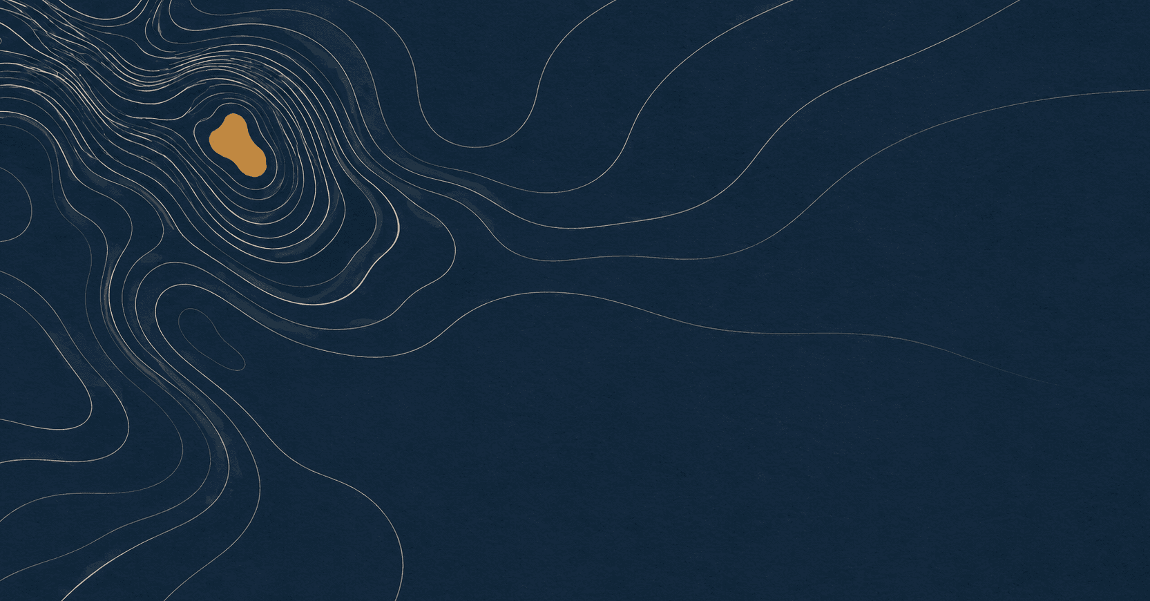 Navigational chart with a single gold island